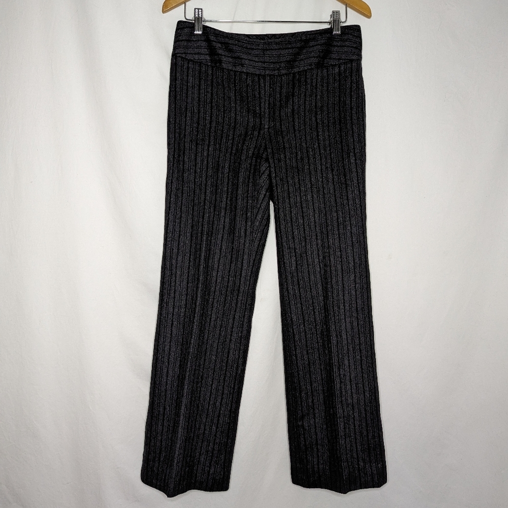 Banana Republic Women's Gray Harrison Wool Blend Wide Leg Pants Size 6